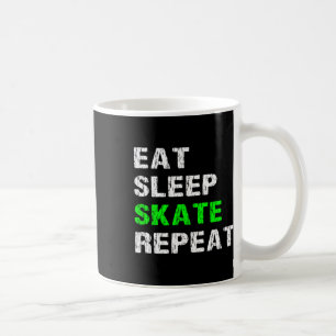 Mug Manger Dormir Patiner Répéter Roller Skateur Planc