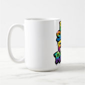 Mug Manger Dormir Pêche Répéter Arc-en-ciel Graffiti (Gauche)