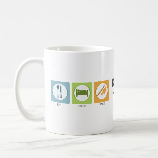 Mug Manger Dormir Peindre (Gauche)