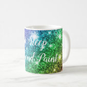 Mug Manger, Dormir, Peinture au diamant (Devant droit)