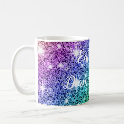 Mug Manger, Dormir, Peinture au diamant (Gauche)