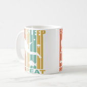 Mug Manger Dormir Plongée en Scaphandre Répéter Plonge (Devant gauche)