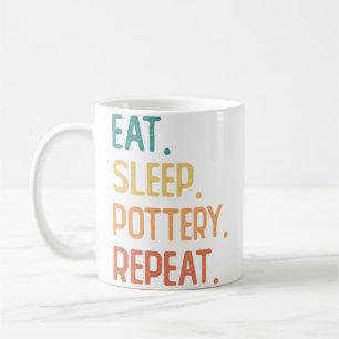 Mug Manger Dormir Poterie Répéter