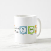 Mug Manger dormir, pratiquer le droit (Devant droit)