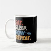 Mug Manger Dormir Ramer Répéter Bateau à Rames Équipag (Gauche)
