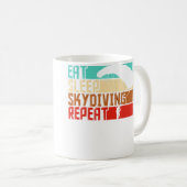 Mug Manger Dormir Répéter Saut en parachute (Devant droit)