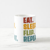 Mug Manger Dormir Retourner Répéter - Gymnastique Drôl (Centre)