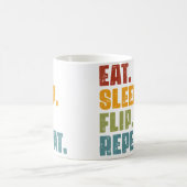 Mug Manger Dormir Retourner Répéter - Gymnastique Drôl (Centre)