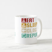 Mug Manger Dormir Sabot Répéter Filles de danse de sab (Devant droit)