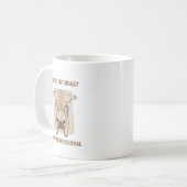 Mug Manger Dormir S'étaler Design Drôle de Bouledogue  (Devant gauche)