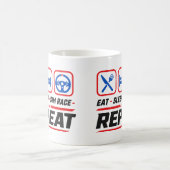 Mug Manger dormir sim course répéter pour les fans de (Centre)