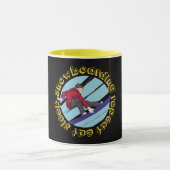 Mug Manger Dormir Snowboard Répéter – Citation de Snow (Centre)