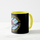 Mug Manger Dormir Snowboard Répéter – Citation de Snow (Devant droit)