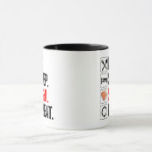 Mug Manger. Dormir. Sushi. Répéter (Centre)