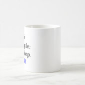Mug manger du poisson de sommeil (Centre)