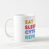 Mug MANGER LA CYTOLOGIE DU SOMMEIL RÉPÉTER - #lablife (Gauche)