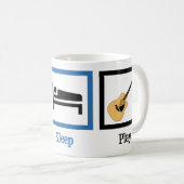 Mug Manger le sommeil Jouer Guitare (Devant droit)