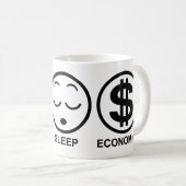 Mug Manger l'économie du sommeil (Devant droit)