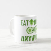 Mug Manger Localement, Parcourir N'Importe Où (Devant gauche)