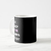 Mug Manger Sleep Anime Jeu Répétition Kawaii Otaku Ani (Devant gauche)