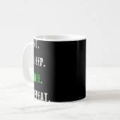 Mug Manger Sleep Ball Répéter Basketball Cadeau (Devant gauche)