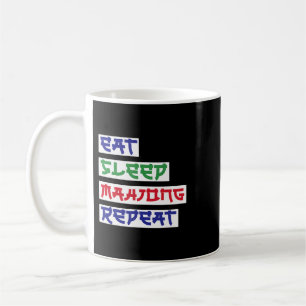 Mug Manger Sleep Mahjong Répéter Mahjong Cartes Mahjon