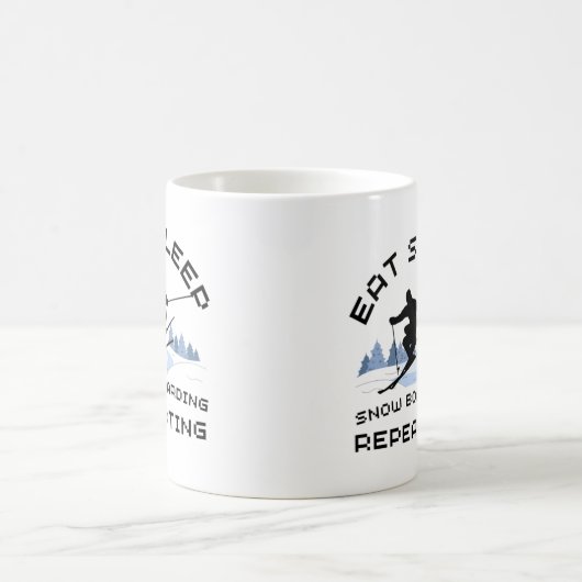 Mug Manger Sleep Snowboard Répéter (Centre)
