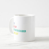 Mug Manger Sleep Snowboard Répéter Colorful Bold (Devant gauche)
