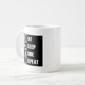 Mug - manger-sommeil-code-répétition (Devant gauche)