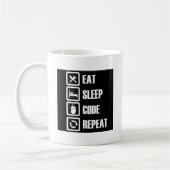 Mug - manger-sommeil-code-répétition (Gauche)