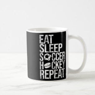 Mug Manger Sommeil Football Hockey Répéter Jeu De Spor