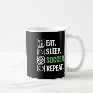 Mug Manger Sommeil Football Répéter Entraîneur Fan Jou