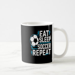 Mug Manger Sommeil Football Répéter Quotidiennement Ro
