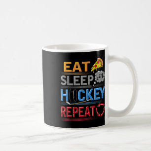 Mug Manger Sommeil Hockey Répéter Glace Sol Terrain Ru