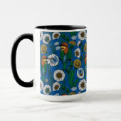 Mug Mangeurs d'abeilles sur bleu (Gauche)