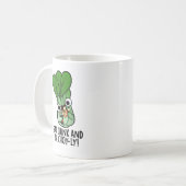 Mug Mangez Boire Et Soyez Choyeux Veggie Pun (Devant gauche)