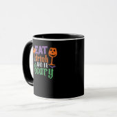 Mug Mangez Boire Et Soyez Effrayant Halloween Classiqu (Devant gauche)