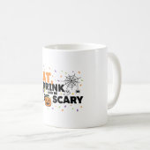 Mug Mangez Boire & Soyez Effrayant Halloween Funny Par (Devant droit)