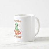 Mug Mangez de la pizza pas des gens (Devant droit)