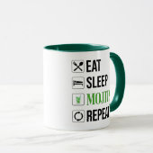 Mug Mangez des mojitos du sommeil Répéter (Devant droit)