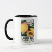 Mug Mangez des oranges de CA le jour de l'orange (Gauche)