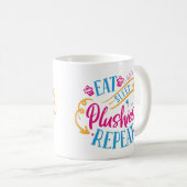 Mug Mangez des Plushies du sommeil Répéter | Mignonne  (Devant droit)