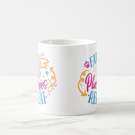 Mug Mangez des Plushies du sommeil Répéter | Mignonne  (Centre)