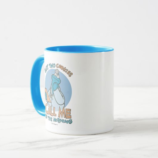 Mug Mangez deux cookies, appelez-moi le matin (Devant gauche)