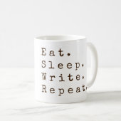 Mug Mangez, dormez, écrivez, répétez (Devant droit)