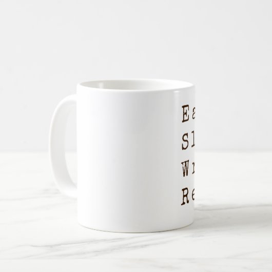 Mug Mangez, dormez, écrivez, répétez (Devant gauche)