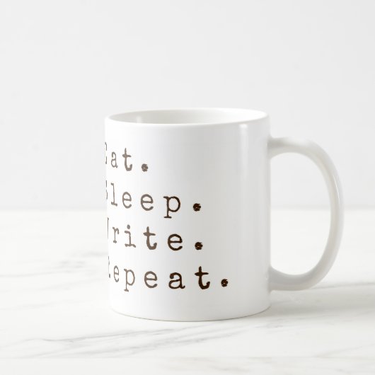 Mug Mangez, dormez, écrivez, répétez (Droite)