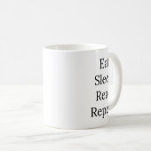 Mug Mangez, dormez, lisez, répétez (Devant droit)