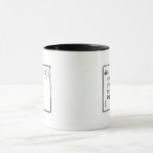 Mug Mangez du café de code de sommeil (Centre)