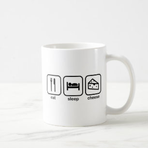 Mug Mangez du fromage de sommeil